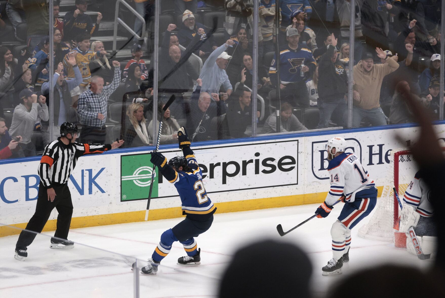 St. Louis Blues beat Edmonton Oilers 3-2 in overtime